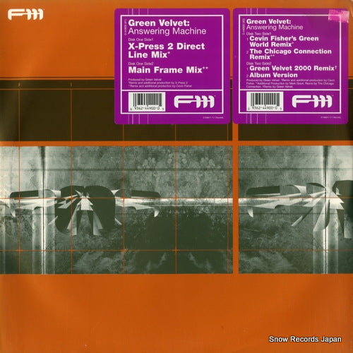 GREEN VELVET answering machine 0-44900
