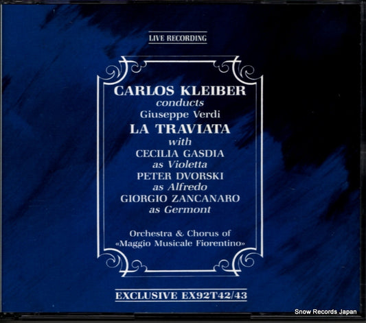 KLEIBER, CARLOS verdi; la traviata EX92T42
