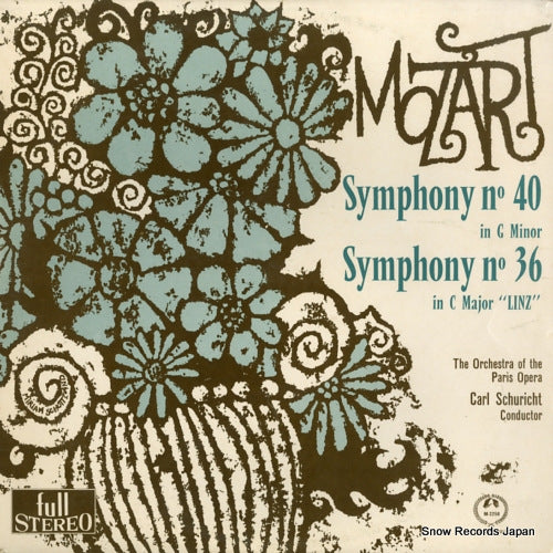 SCHURICHT, CARL mozart; symphony no.40 & symphony no.36 "linz" SM2258