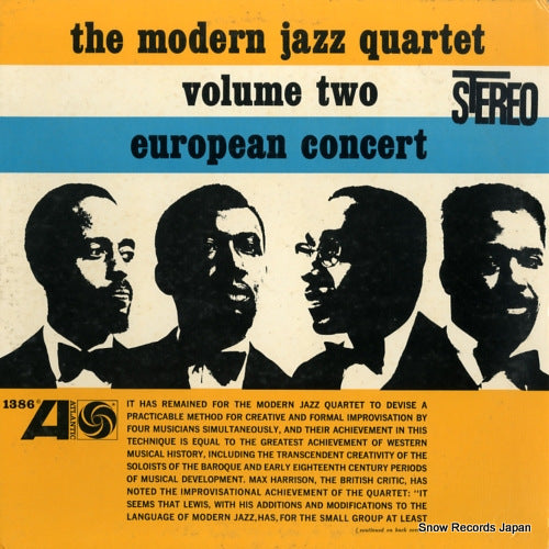 MODERN JAZZ QUARTET, THE european concert volume two SD1386