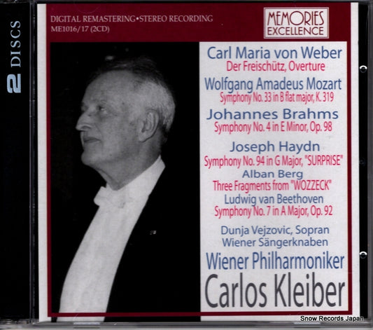KLEIBER, CARLOS weber; der freischutz, overture ME1016