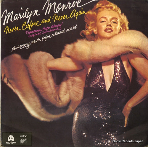 MONROE, MARLYN never before and never again ALP-026