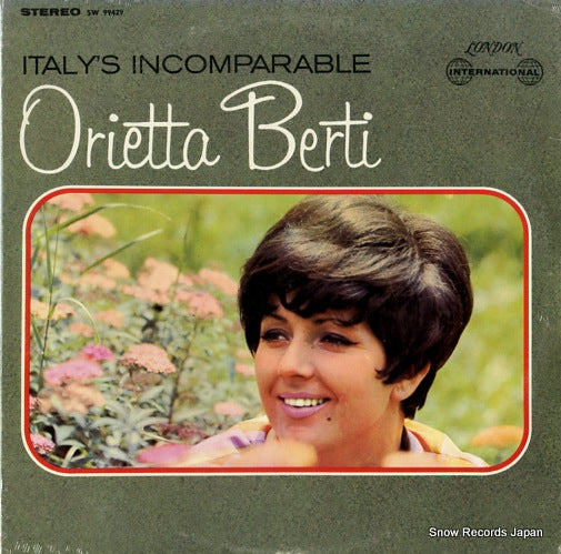 BERTI, ORIETTA italy's incomparable SW99429