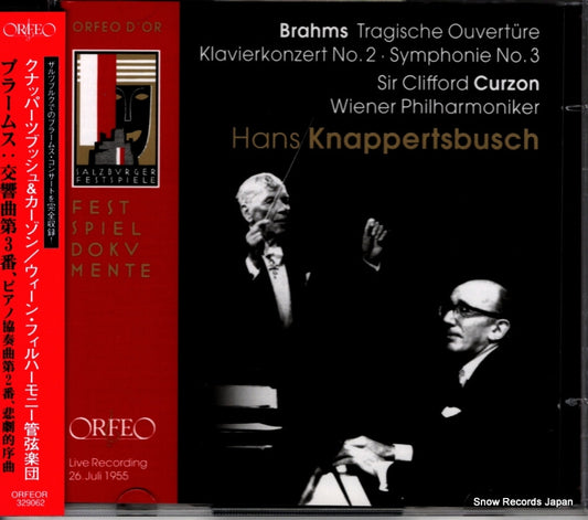 KNAPPERTSBUSCH, HANS brahms; tragische ouverture ORFEOR329062 / C329062B