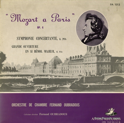 OUBRADOUS, FERNAND mozart a paris no.4 PA1013