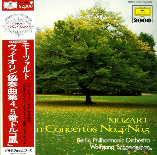 SCHNEIDERHAN, WOLFGANG mozart; violin concertos no.4 & no.5 20MG0372