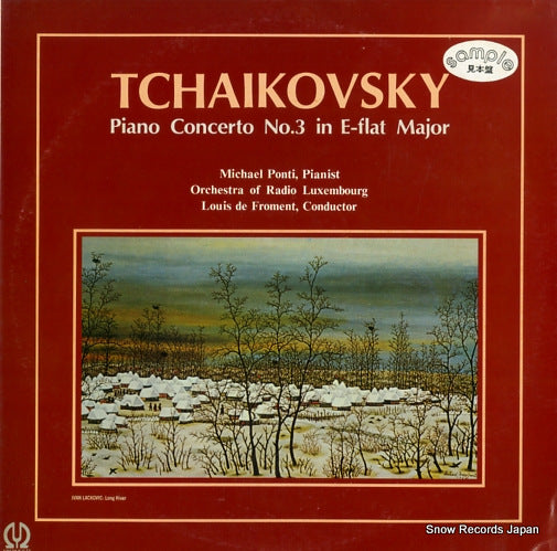 PONTI, MICHAEL tchaikovsky; piano concerto no.3 in e-flat major H-6036