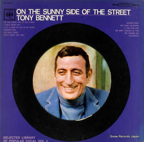 BENNETT, TONY on the sunny side of the street YS-921-C