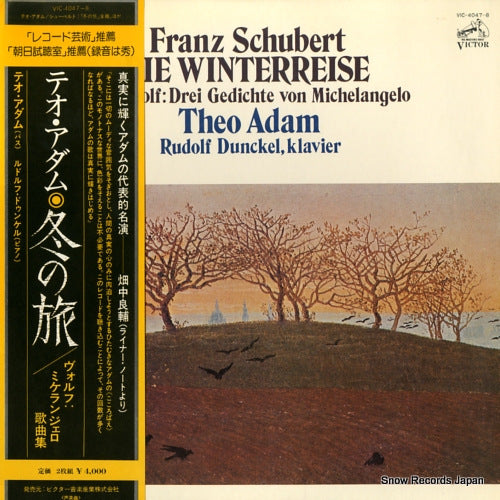 ADAM, THEO schubert; die winterreise VIC-4047