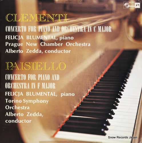 BLUMENTAL, FELICJA clementi; concerto for piano and orchestra in c major SMS-2673
