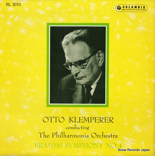 KLEMPERER, OTTO brahms; symphony no.4 RL3010