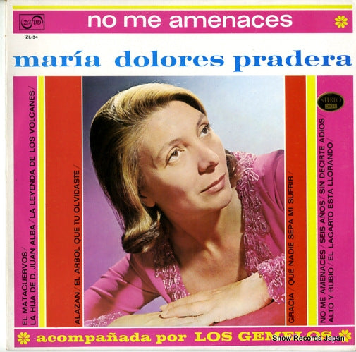 PRADERA, MARIA DOLORES acompanada por "los gemelos" ZL-34