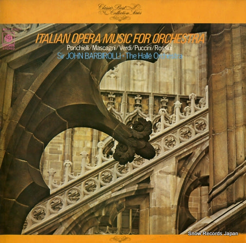 BARBIROLLI, JOHN italian opera music for orchestra UDL-3102-Y