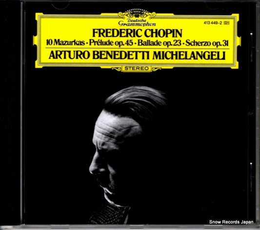 MICHELANGELI, ARTURO BENEDETTI chopin; 10 mazurkas 413449-2