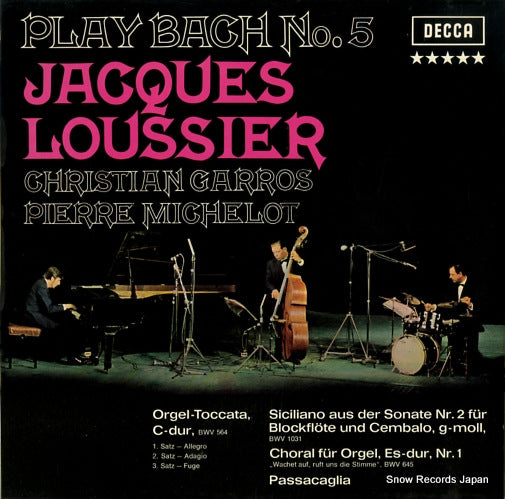 LOUSSIER, JACQUES play bach no.5 SLK16484-P