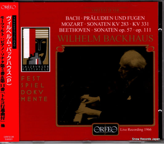 BACKHAUS, WILHELM mozart; sonaten kv283. kv331 530001 / C530001B