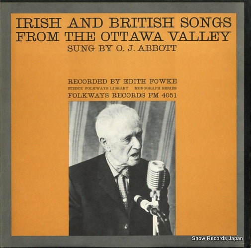 ABBOTT, O.J. irish and british spngs from the ottawa valley FM4051