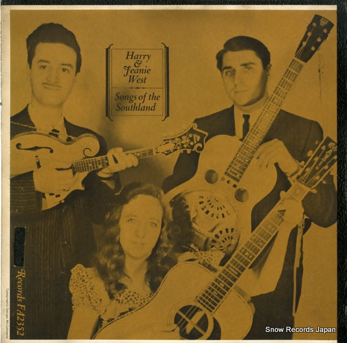 WEST, HARRY AND JEANIE songs of the southland FA2352