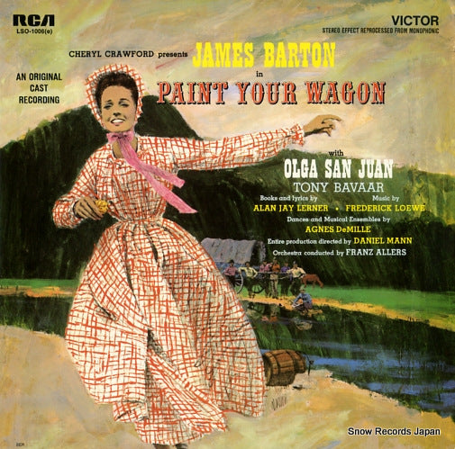 ORIGINAL CAST RECORDING paint your wagon LSO-1006(E)
