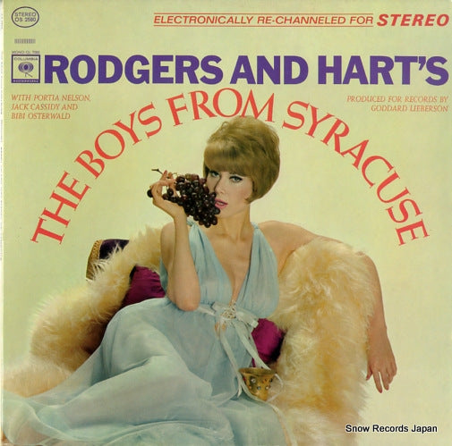 RODGERS, RICHARD, AND LORENZ HART the boys from syracuse OS2580