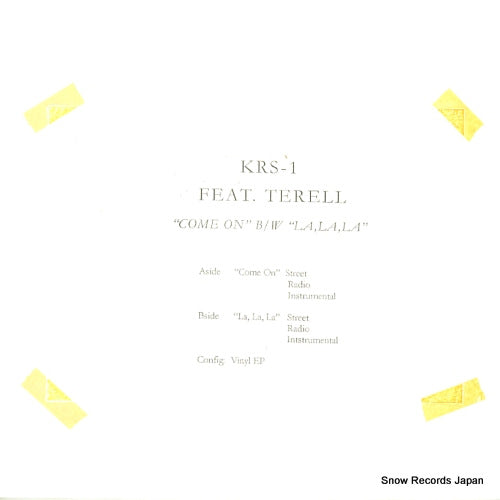 KRS-ONE come on / la, la, la KRS-800