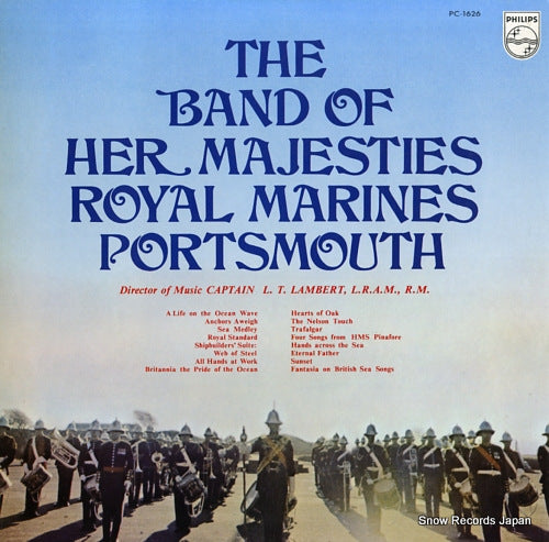 THE BAND OF H.M.ROYAL MARINES PORTSMOUTH anchors aweigh PC-1626