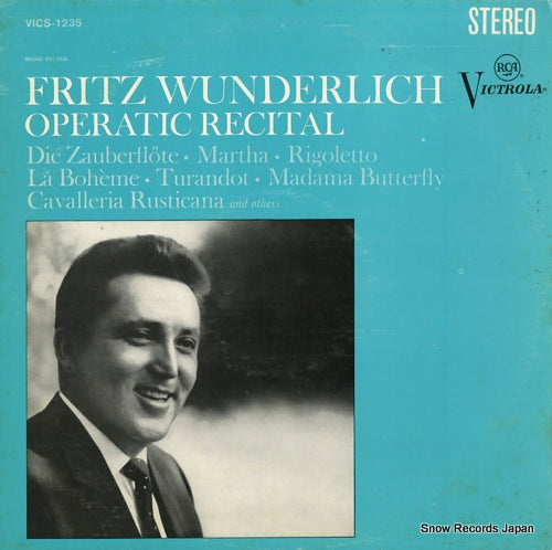 WUNDERLICH, FRITZ operatic recital VICS1235