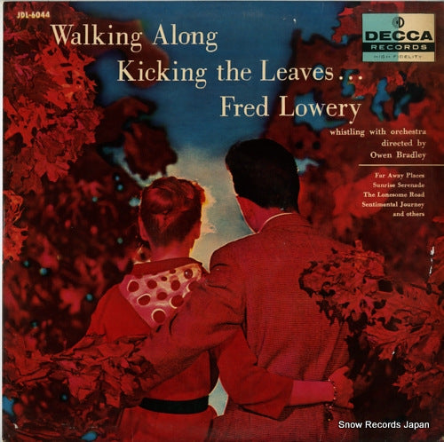 LOWERY, FRED walking along kicking the leaves JDL-6044