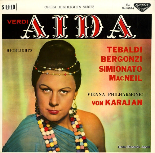 KARAJAN, VON HERBERT verdi; aida / opera highlights SLH-3005