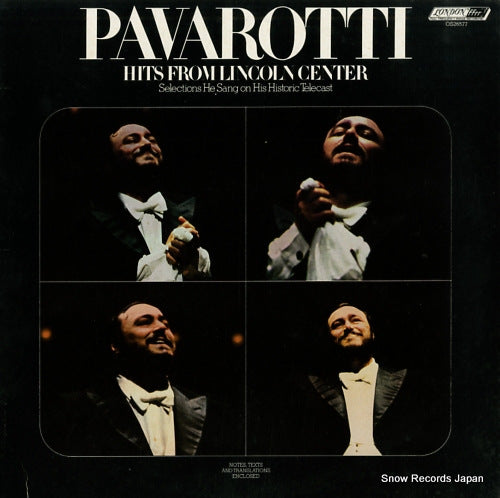PAVAROTTI, LUCIANO pavarotti hits from lincoln center OS26577