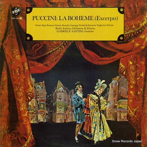 SANTINI, GABRIELE puccini; la boheme (excerpts) STPL518.240