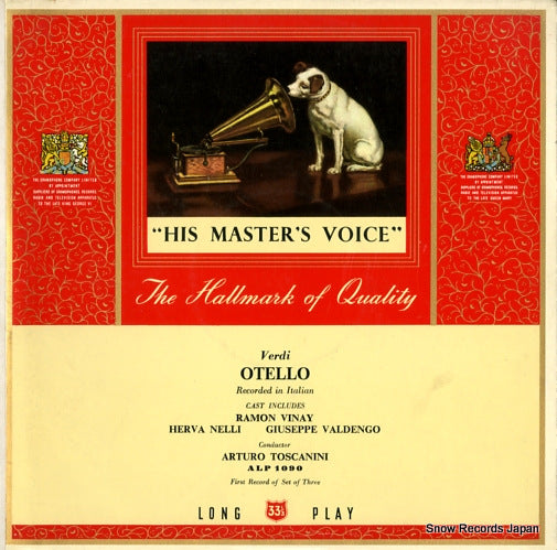 TOSCANINI, ARTURO verdi; ptello ALP1090