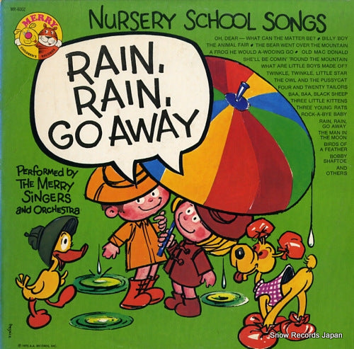 MERRY SINGERS AND ORCHESTRA, THE nursery school songs MR-6002