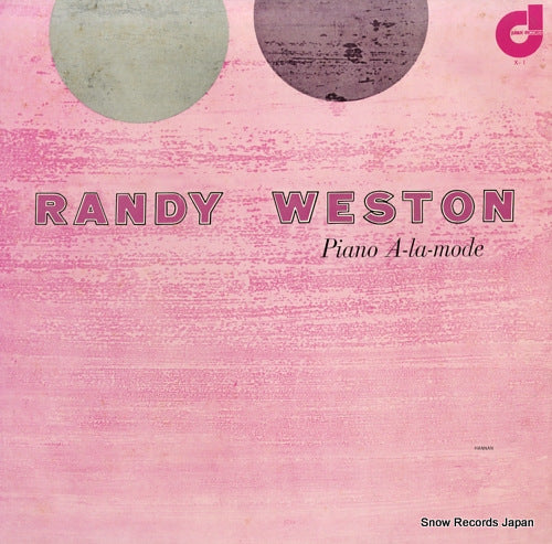 WESTON, RANDY piano a-la-mode X-1