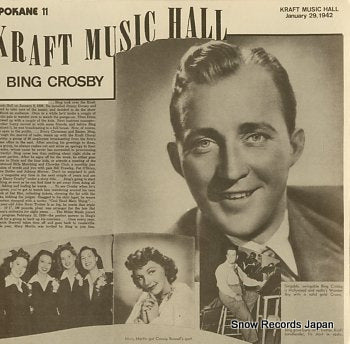 CROSBY, BING kraft music hall jannuary 29, 1942 SPOKANE11