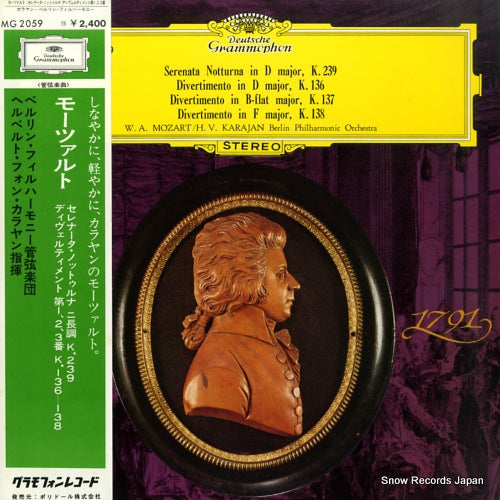 KARAJAN, VON HERBERT mozart; serenata notturna , k.239 MG2059