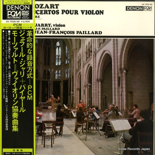 PAILLARD, JEAN-FRANCOIS mozart; concerto no.1 & no.2 OX-7025-ND