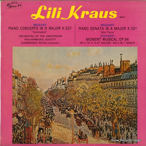 KRAUS, LILI mozart; piano concerto in d major k.537 "coronation" SMS-2726