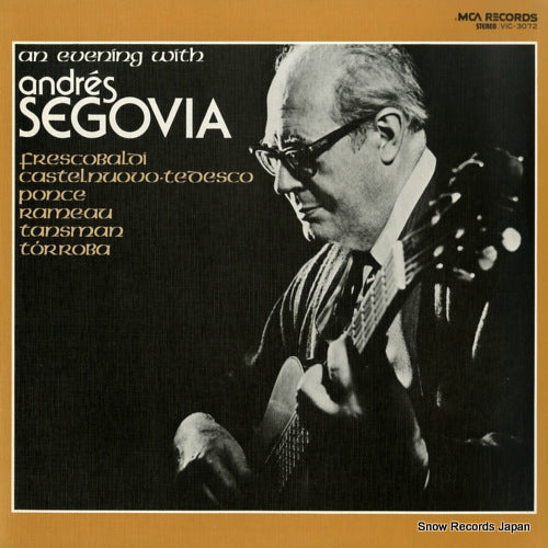 SEGOVIA, ANDRES an evening with andres segovia VIC-3072