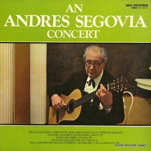 SEGOVIA, ANDRES andres segovia concert VIC-3071