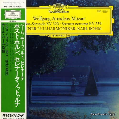 BOHM, KARL mozart; posthorn-serenade kv320, serenata notturna kv239 MG2248