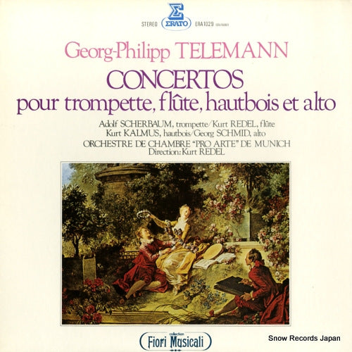 REDEL, KURT telemann; concertos pour trompette, flute, hautbois et alto ERA1029