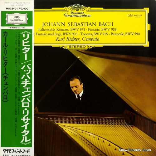 RICHTER, KARL johann sebastian bach; werke fur cembalo MG2240