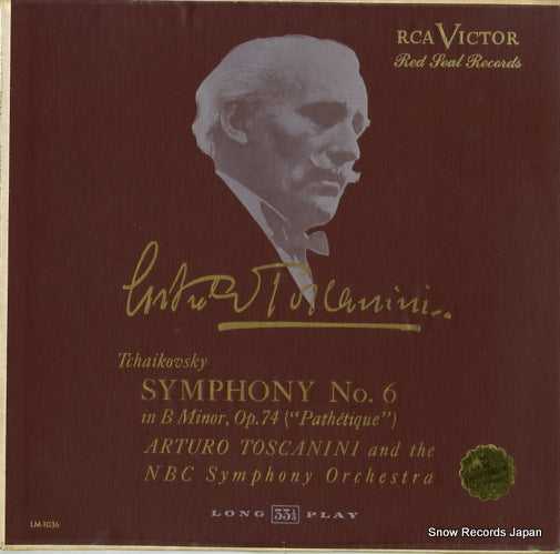TOSCANINI, ARTURO tchaikovsky; symphony no.6 "pathetique" LM1036
