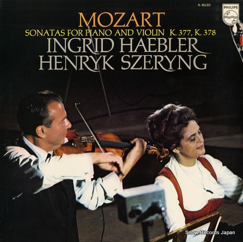 HAEBLER, INGRID / HENRYK SZERYNG mozart; sonatas for piano and violin k.377, k378 X-8630