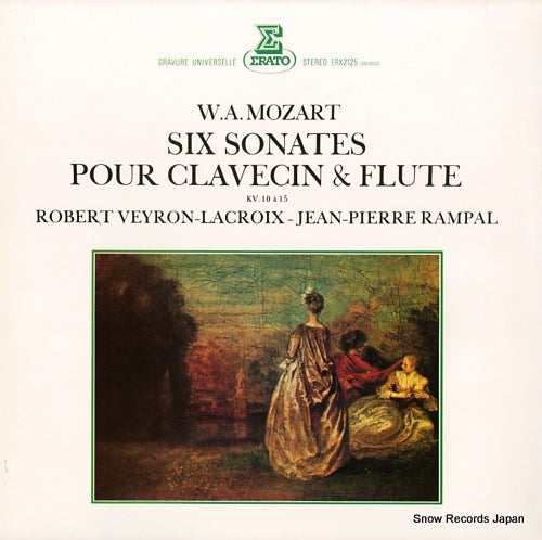 RAMPAL, JEAN-PIERRE / ROBERT VEYRON-LACROIX mozart; six sonates pour clavecin & flute ERX-2125
