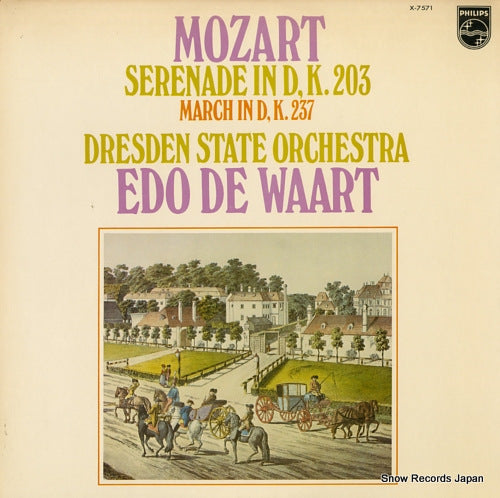 WAART, EDO DE mozart; serenade in d, k.203 X-7571
