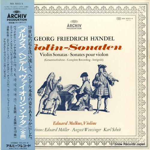 MELKUS, EDUARD handel; violin-sonaten MA5003