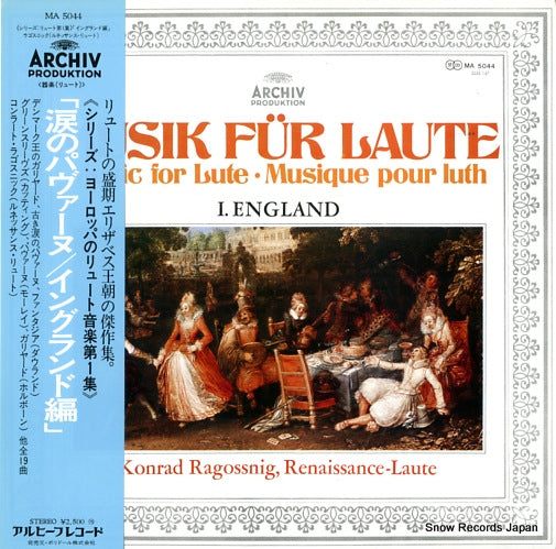 RAGOSSNIG, KONRAD music for lute MA5044