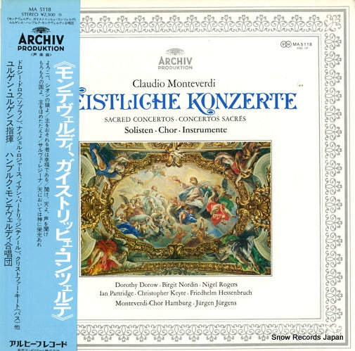 JURGENS, JURGEN monteverdi; geistliche konzerte MA5118
